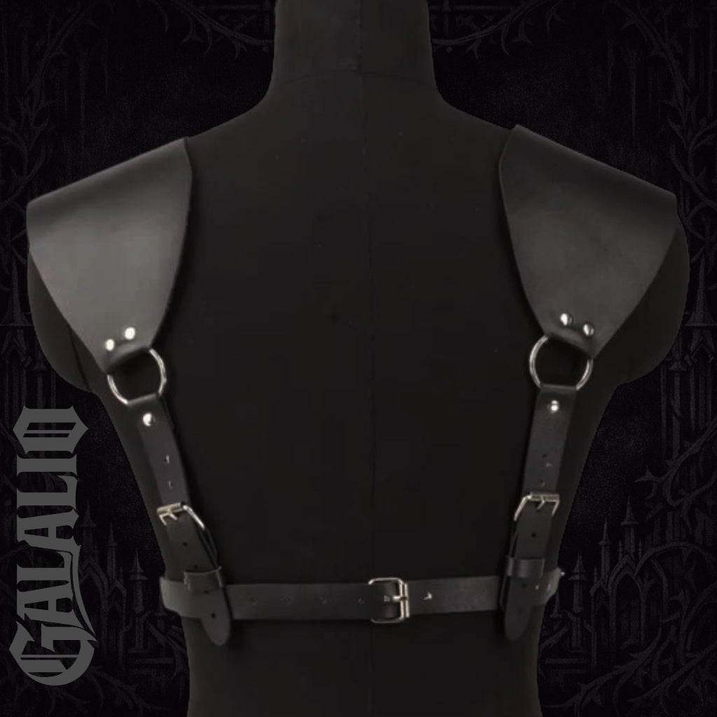 Women Fashion Belt PU Leather Body Shoulder Armor Chest Harness