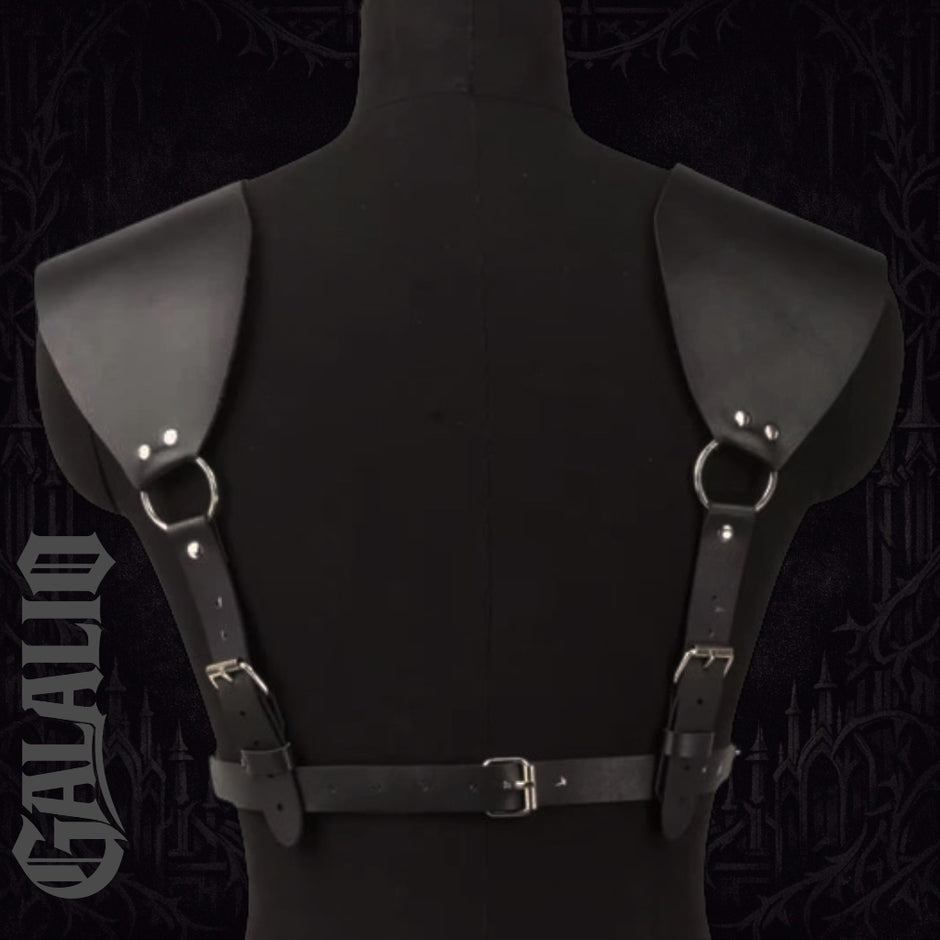Women Fashion Belt PU Leather Body Shoulder Armor Chest Harness