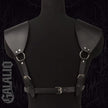 Women Fashion Belt PU Leather Body Shoulder Armor Chest Harness