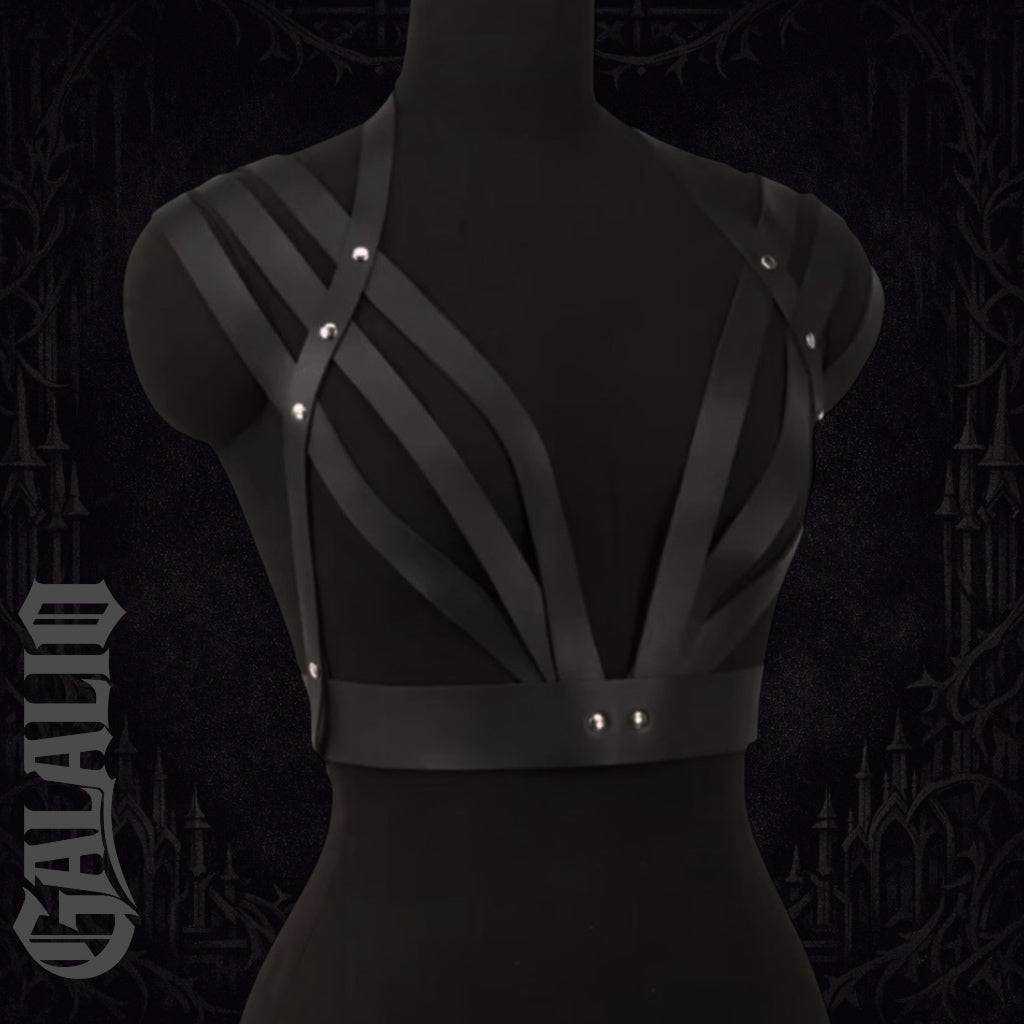 Women Fashion Belt Punk Waist To Shoulder Leather Body Harness