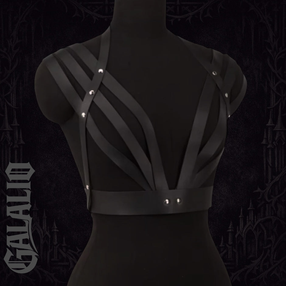 Women Fashion Belt Punk Waist To Shoulder Leather Body Harness