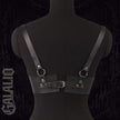 Women Black PU Leather Chest Harness Belt