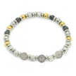 6mm Stainless Steel Beaded Bracelet #BBR-178