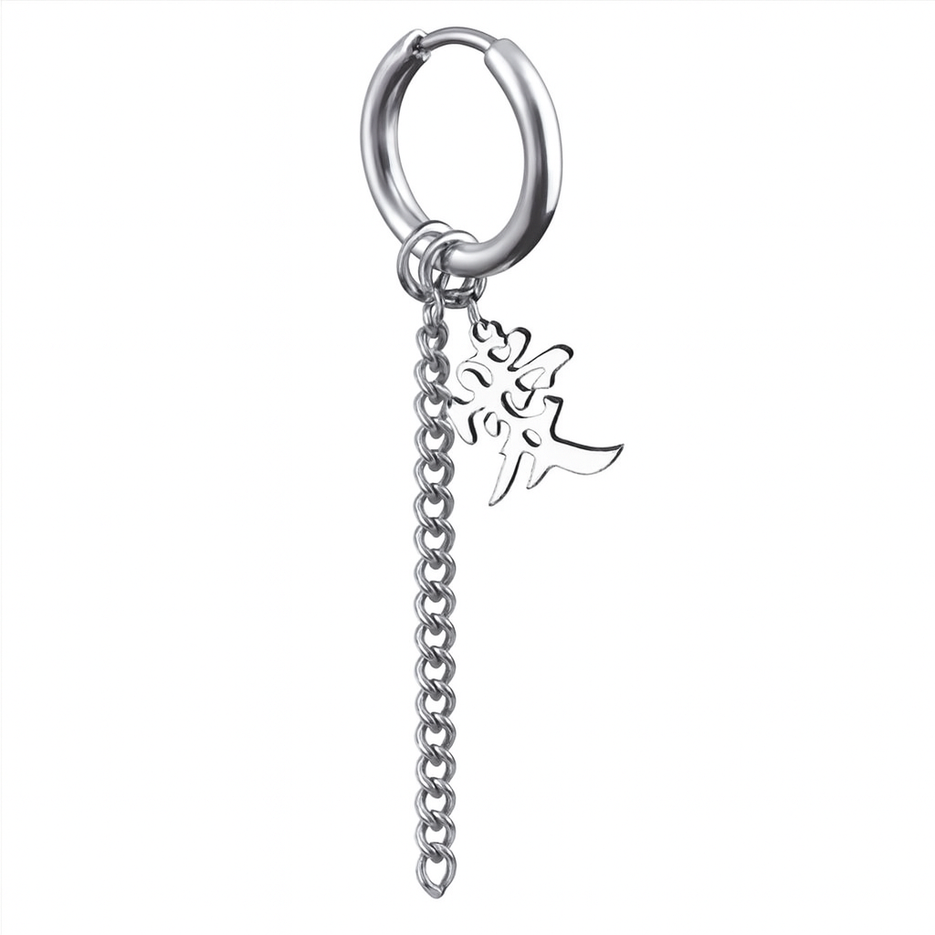 1Pc Fashionable Minimalist Stainless Steel Earring