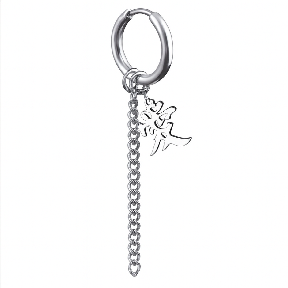 1Pc Fashionable Minimalist Stainless Steel Earring