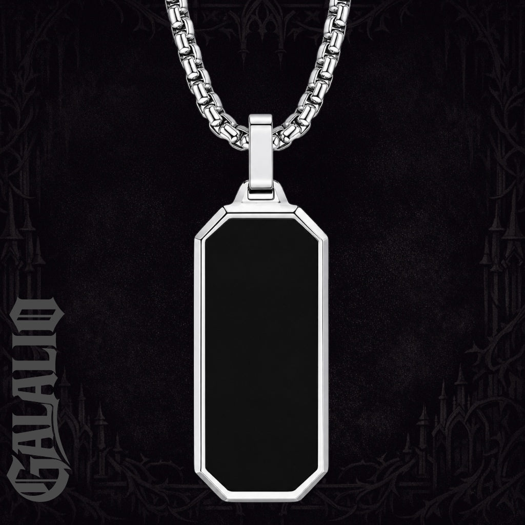 Men Solid Stainless Steel Pendant Necklace