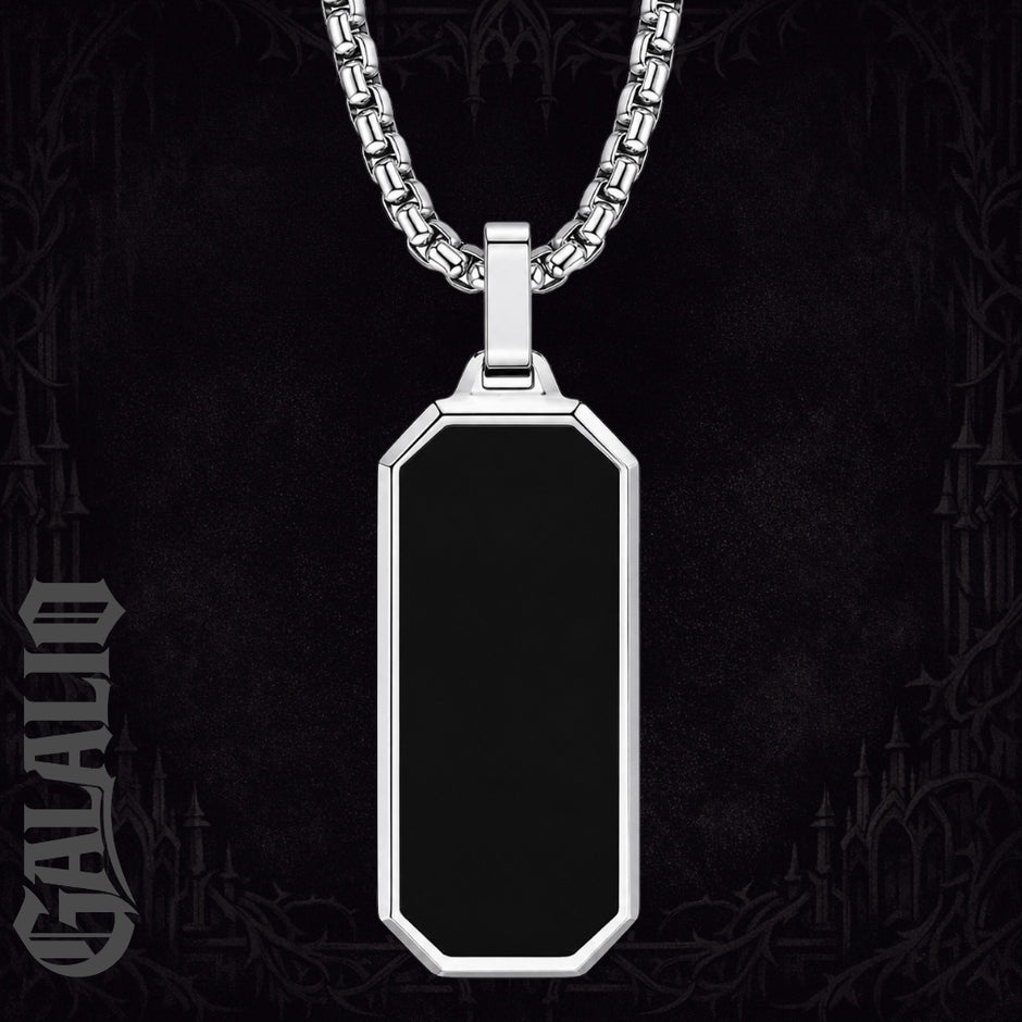 Men Solid Stainless Steel Pendant Necklace