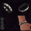 Unisex Punk Leather Cuff Goth Bracelet