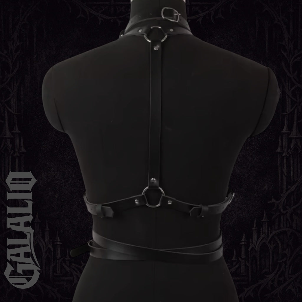Women Punk Gothic Style Criss Cross Chest Harness