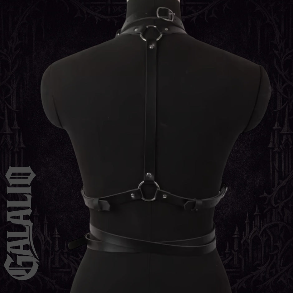 Women Punk Gothic Style Criss Cross Chest Harness