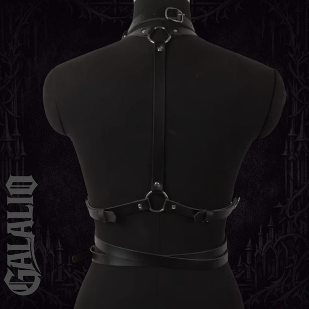 Women Punk Gothic Style Criss Cross Chest Harness
