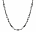 Men Stainless Steel Charm Silver Chain Necklace