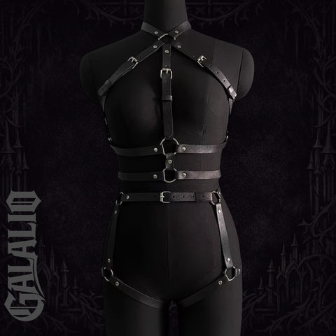 Full Body Women PU Leather Belt Lingerie Harness