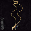 Women Stainless Steel Rhinestone Angel Wings Luxury Necklace