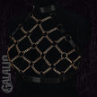 Women Gothic Body Lingerie Gold Garter Belt Harness