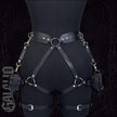 Women Fashion PU Leather Belt Gothic Harness