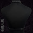 Women Black PU Leather Lingerie Belt Chest Harness