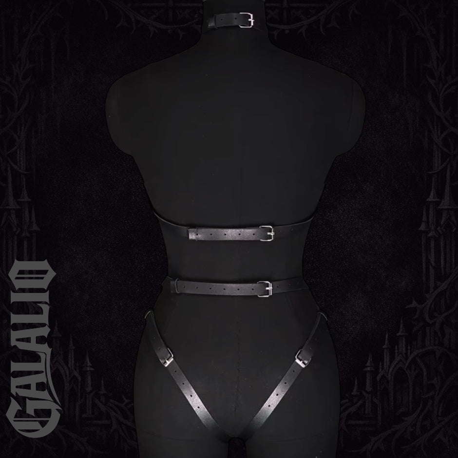 Women Full Body PU Leather Harness