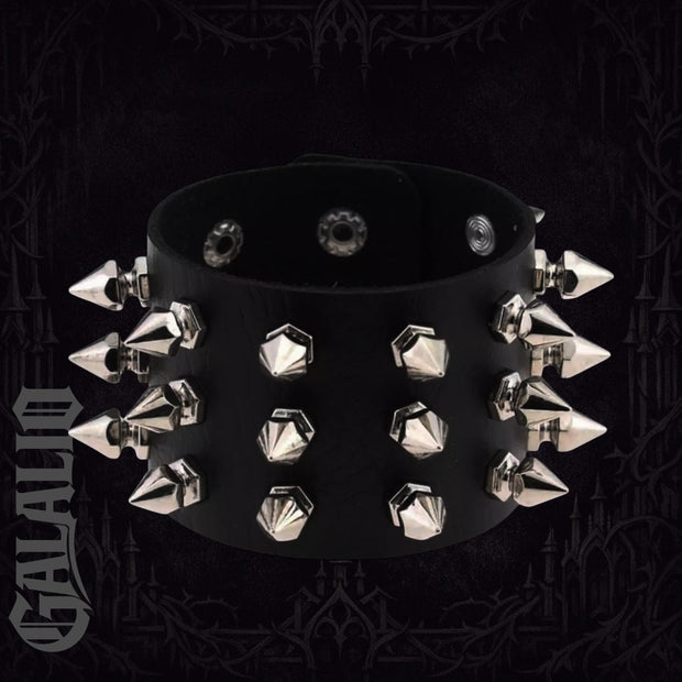 Punk Gothic Rock Leather Cuff Bracelet