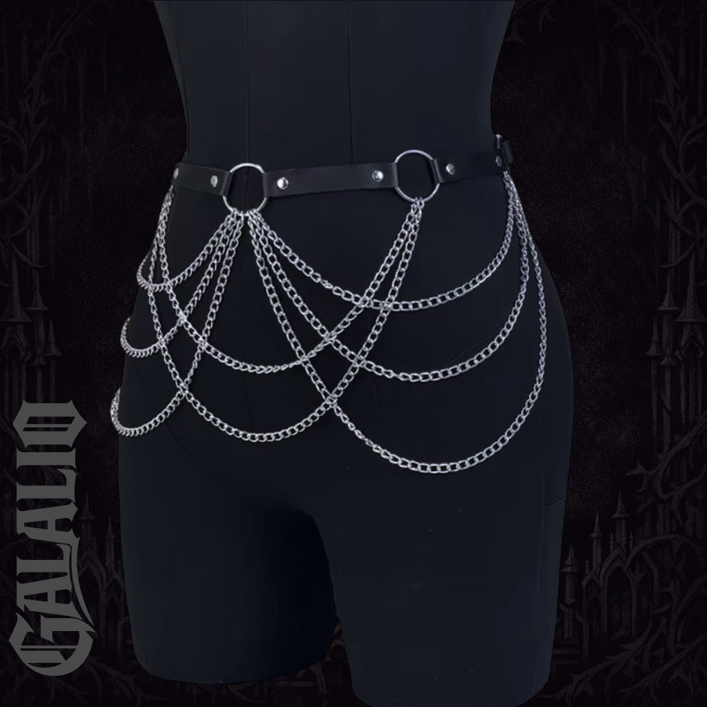 Women Fashion Belt Tassel Chain Street Style Chain Harness