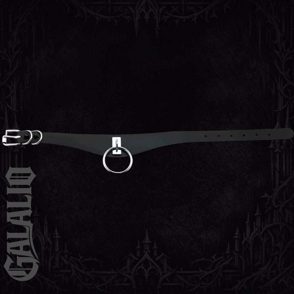 Women PU Leather Gothic Choker Necklace