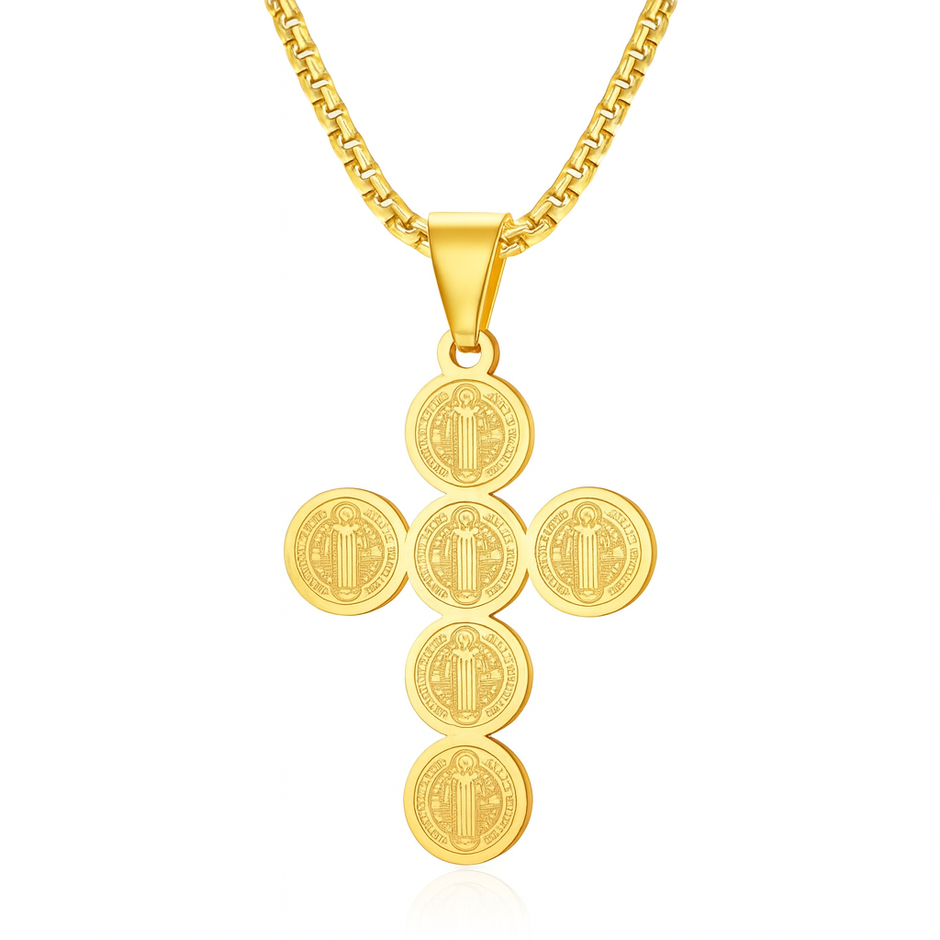 Christian Cross Pendant Chain Necklace