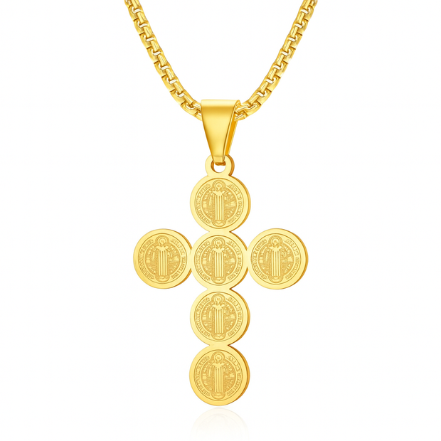 Christian Cross Pendant Chain Necklace