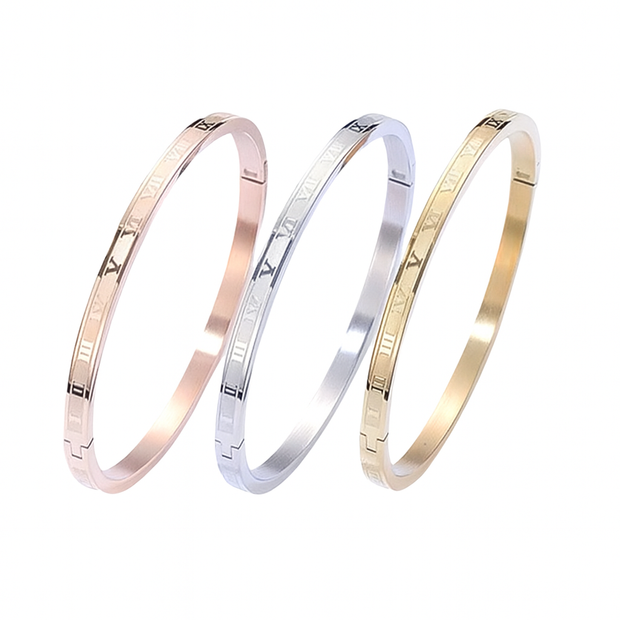 3Pcs Set Stainless Steel Bracelets For Women