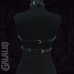 Black Pu Leather Women Chest Harness