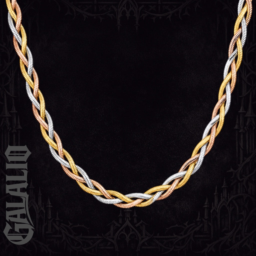 3 Color Stainless Steel Bohemia Snake Necklace