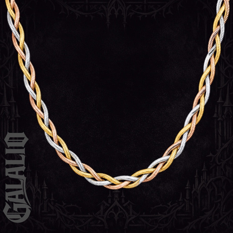 3 Color Stainless Steel Bohemia Snake Necklace