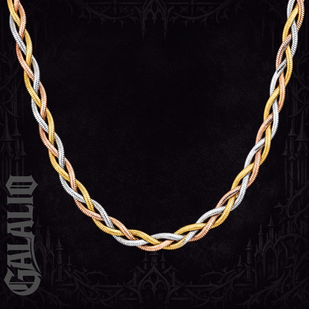 3 Color Stainless Steel Bohemia Snake Necklace