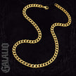 Men Gold Stainless Steel Hip Hop Chain Necklace