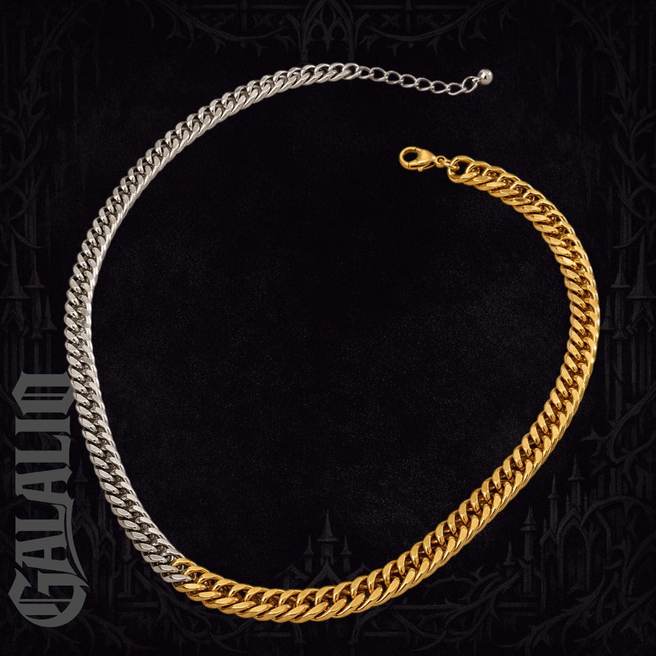 Double Color 316L Stainless Steel Chain Necklace
