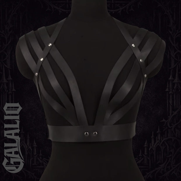 Women Fashion Belt Punk Waist To Shoulder Leather Body Harness