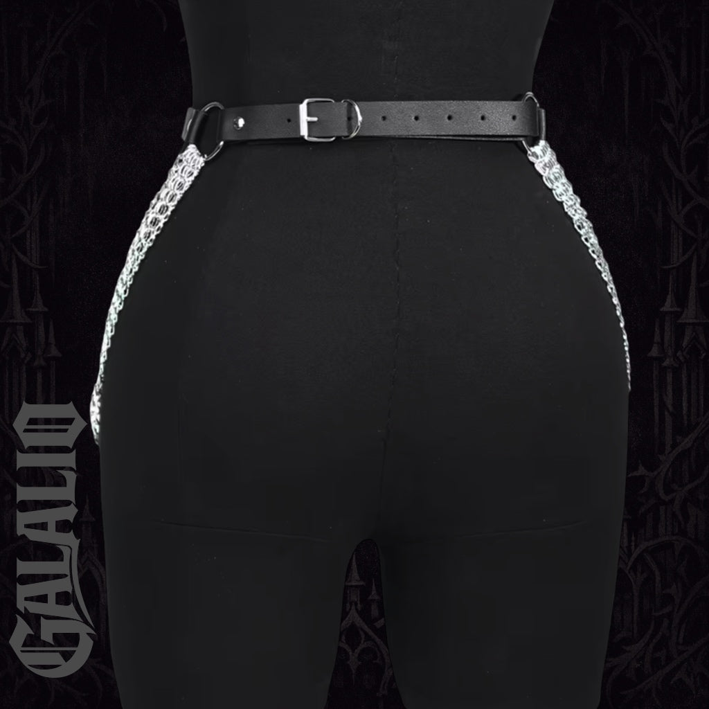 Women Sexy Leg Chain Harness garter Belt Waist Corset Belt