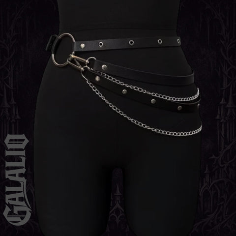 Women's Adjustable Leather Belt Body Chain Sexy Fashion Waist Harness