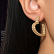 Women Stainless Steel Heart Shape Earrings
