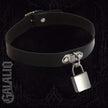 Women Goth Spike Leather Choker Necklace