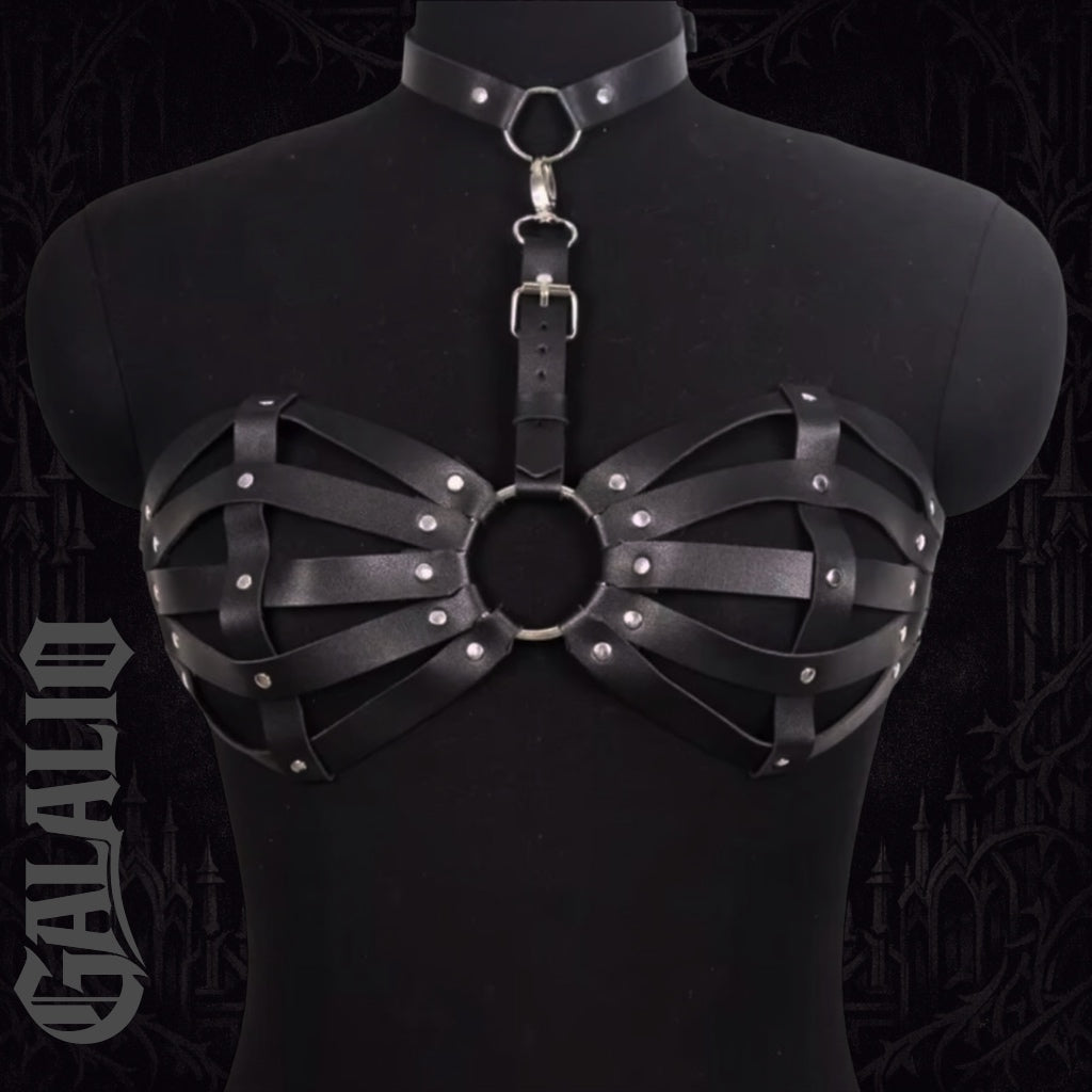 Fashion Gothic Belt Pu Leather Lingerie Chest Harness