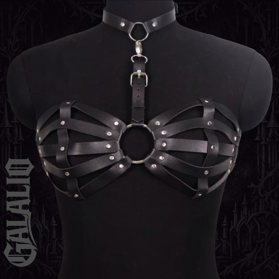Fashion Gothic Belt Pu Leather Lingerie Chest Harness