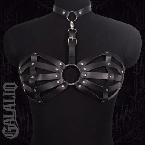 Fashion Gothic Belt Pu Leather Lingerie Chest Harness