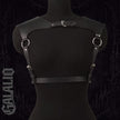 Women Fashion Belt PU Leather Body Shoulder Armor Chest Harness