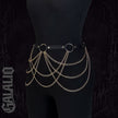 Women Fashion Belt Tassel Gold Chain Street Style Chain Harness