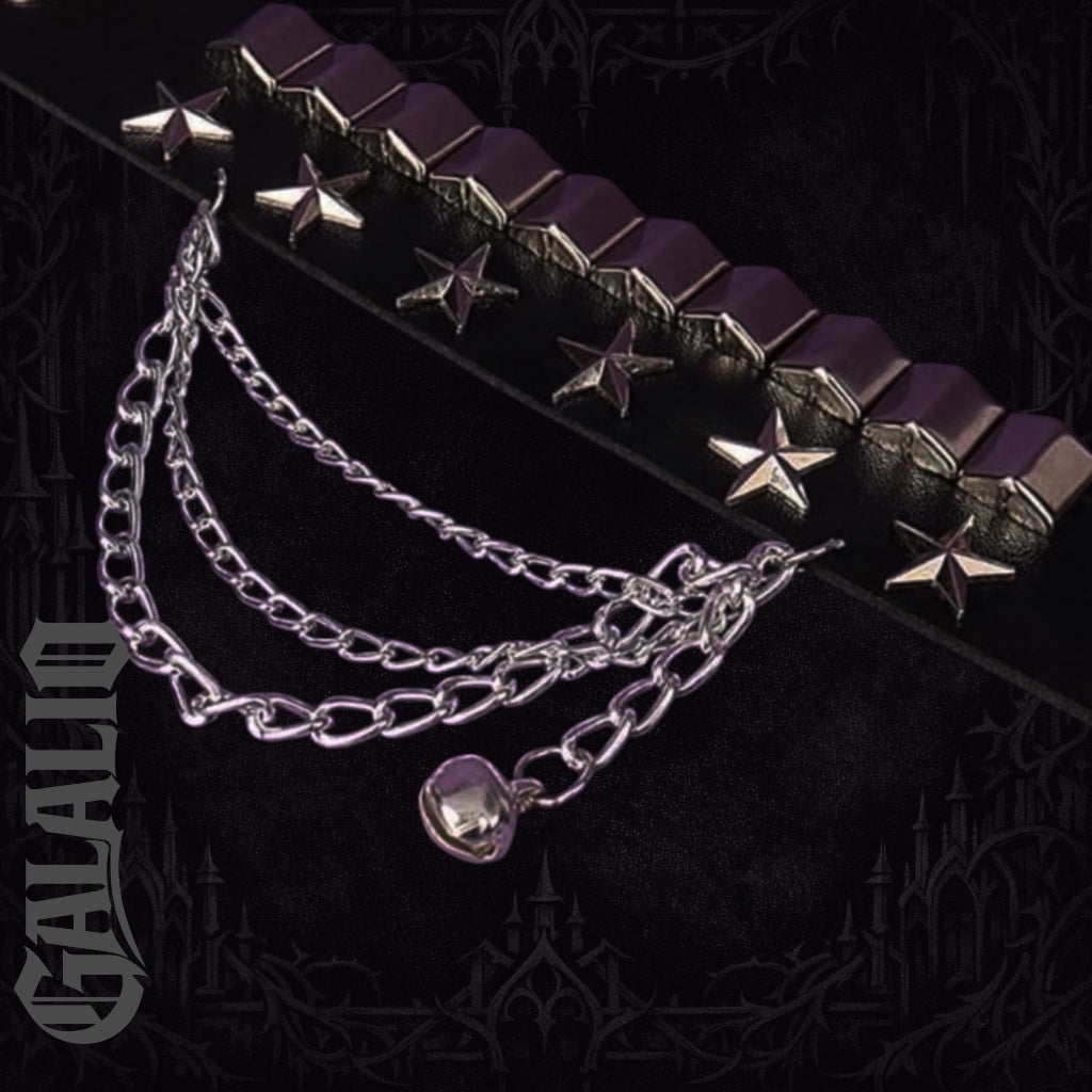 Unisex Punk Leather Cuff Goth Bracelet