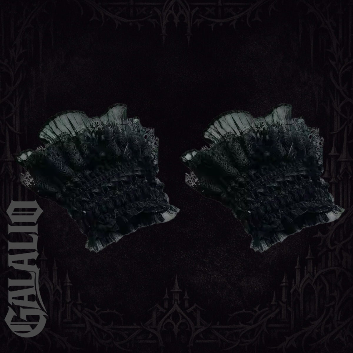 Gothic Lace Lolita Hand Wrist Cuffs Bowknot