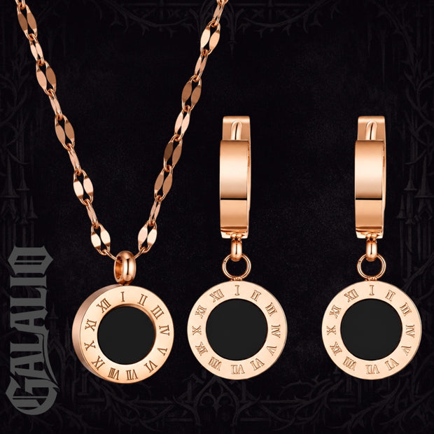 Stainless Steel Necklace & Earring Set
