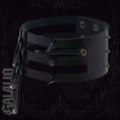 Women Fashion Black Rivet Leather Bondage Spike Goth Choker Necklace