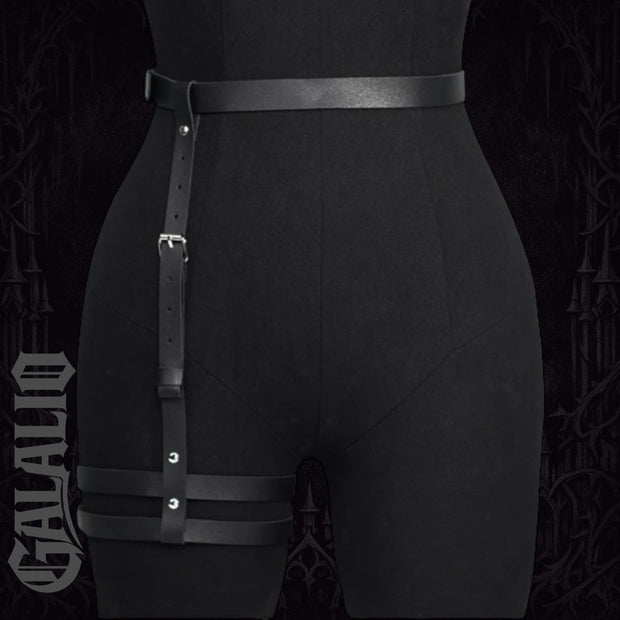 Women Fashionable PU Leather Leg Garter Harness