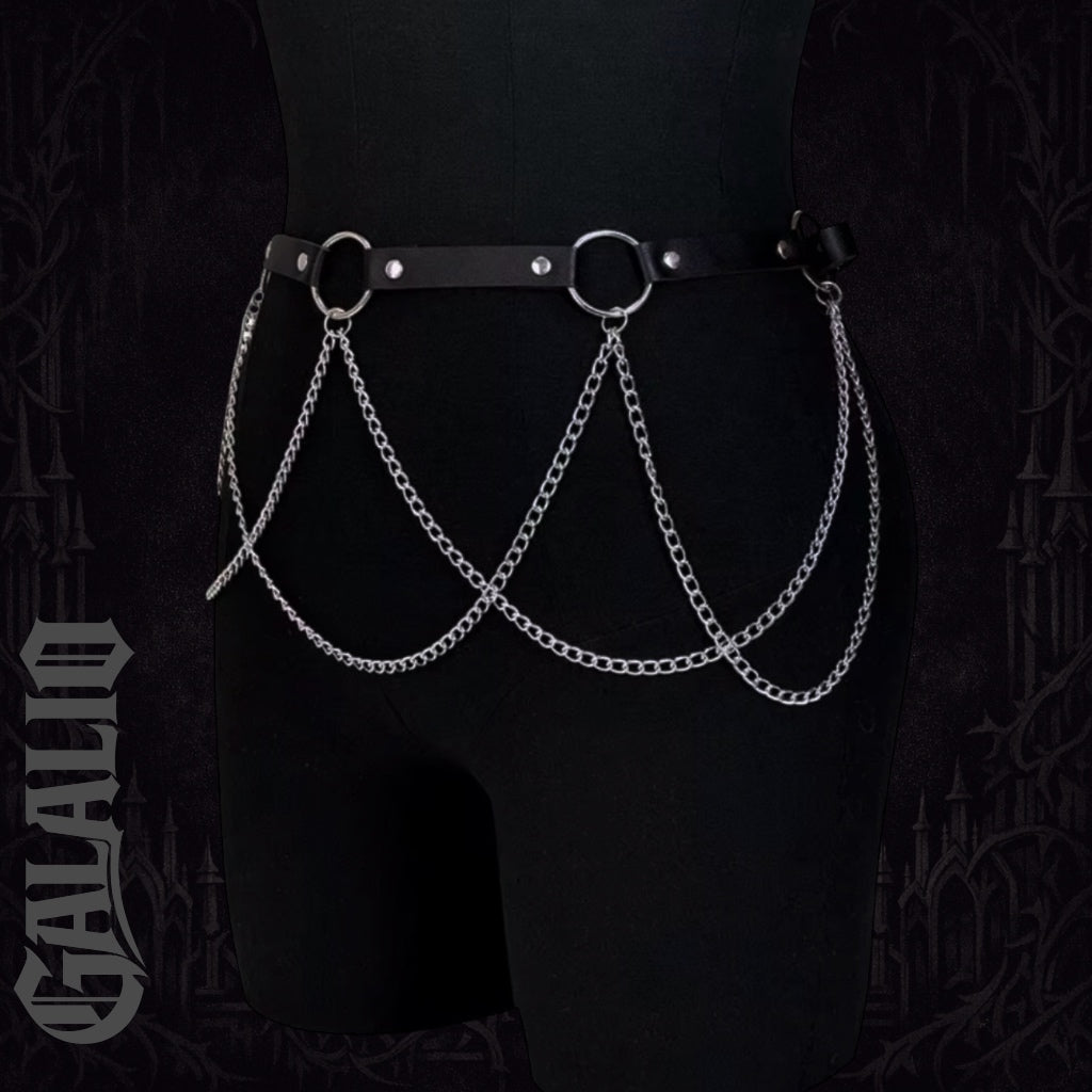 Women Fashion Black Belt Harness